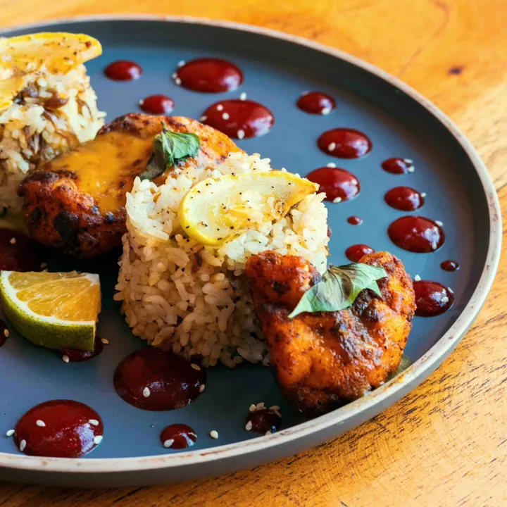 Fried fish with rice